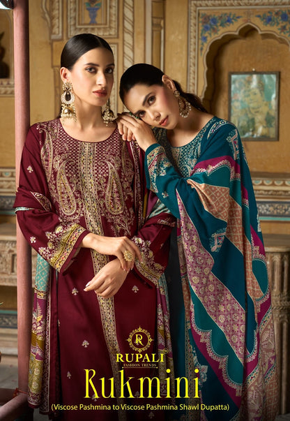 Rukmini Rupali Pashmina Suits Exporter Ahmedabad