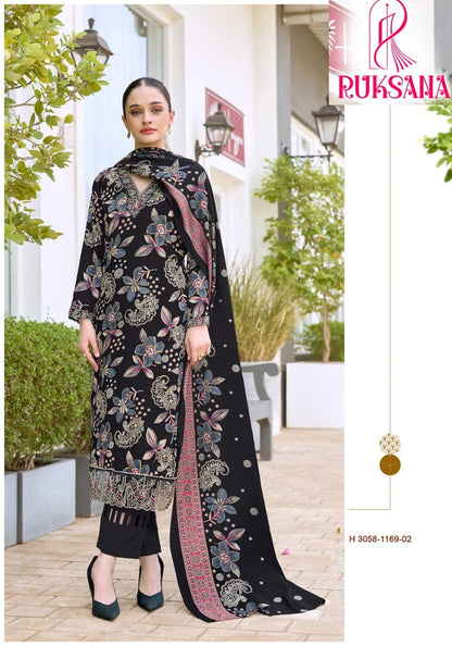 Ruksana Aanya Designer Viscose Reyon Karachi Salwar Suits Manufacturer India
