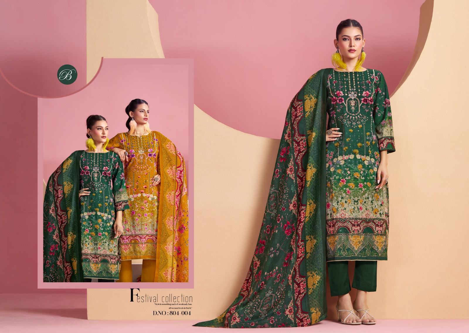 Ruksana Belliza Designer Studio Cotton Karachi Salwar Suits Manufacturer Gujarat
