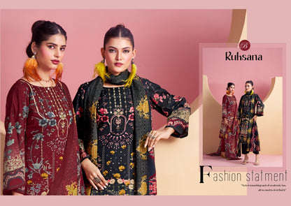 Ruksana Belliza Designer Studio Cotton Karachi Salwar Suits Manufacturer Gujarat