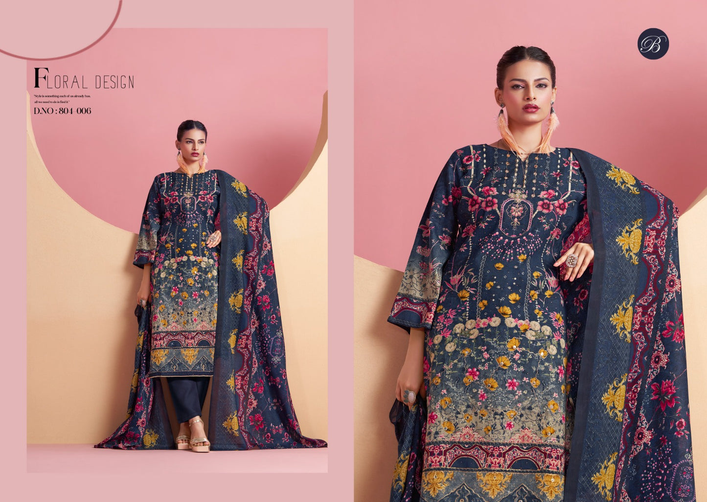Ruksana Belliza Designer Studio Cotton Karachi Salwar Suits Manufacturer Gujarat