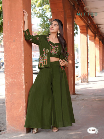 Ruksat Mittoo Mul Chanderi Indo Western Pair Wholesale Rate
