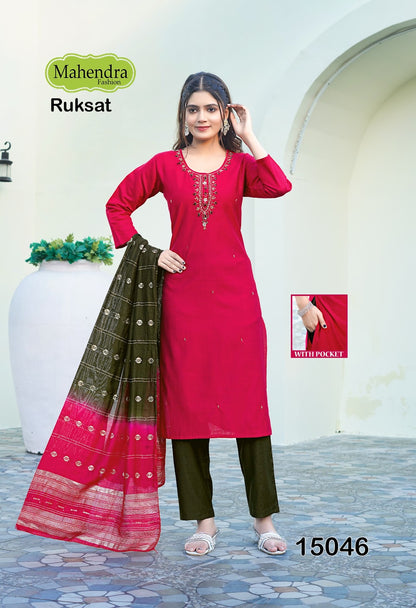 Ruksat Vol 1 Mahendra Fashion Vatican Readymade Pant Style Suits Exporter Ahmedabad