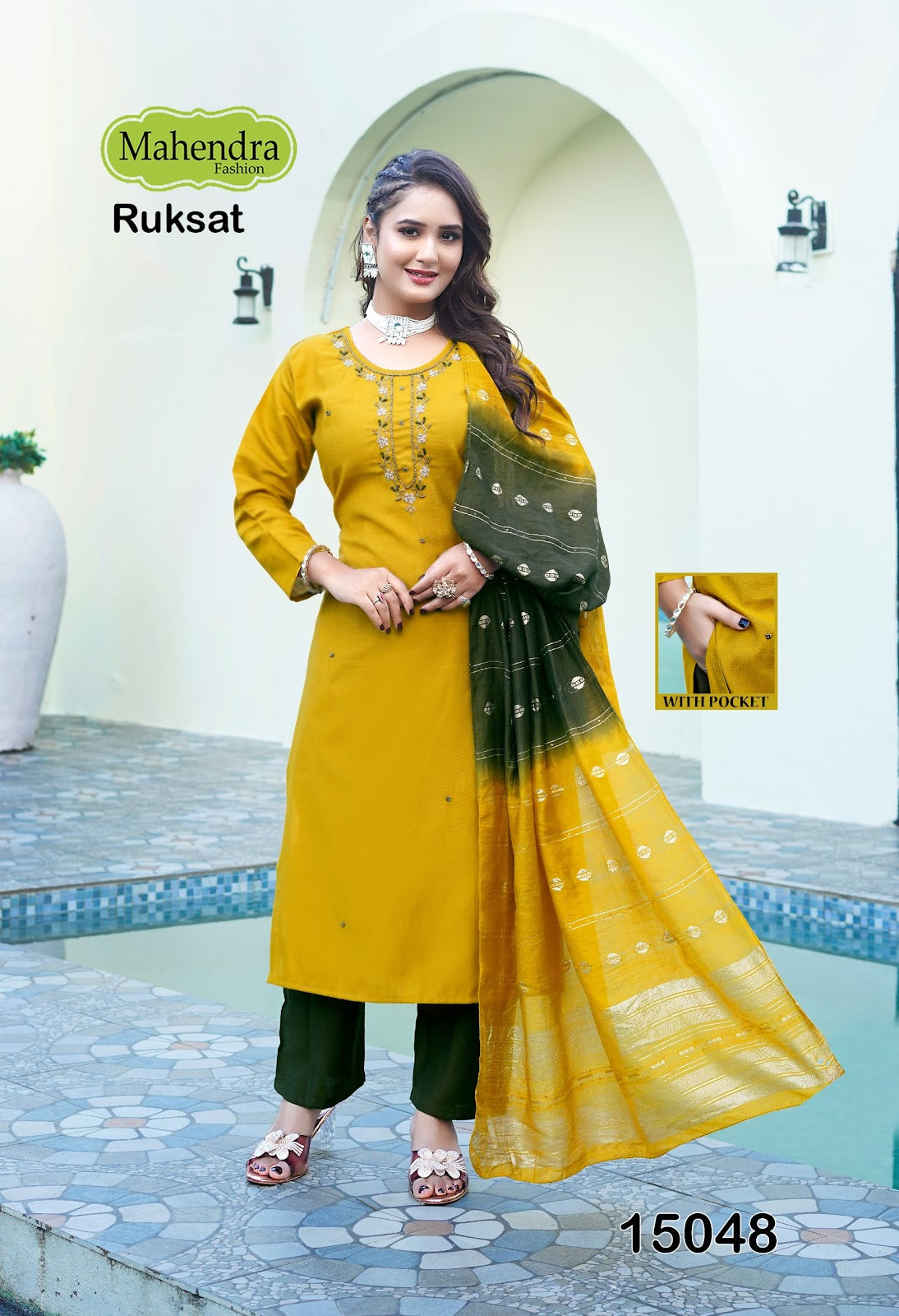Ruksat Vol 1 Mahendra Fashion Vatican Readymade Pant Style Suits Exporter Ahmedabad