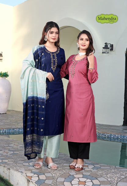 Ruksat Vol 1 Mahendra Fashion Vatican Readymade Pant Style Suits Exporter Ahmedabad