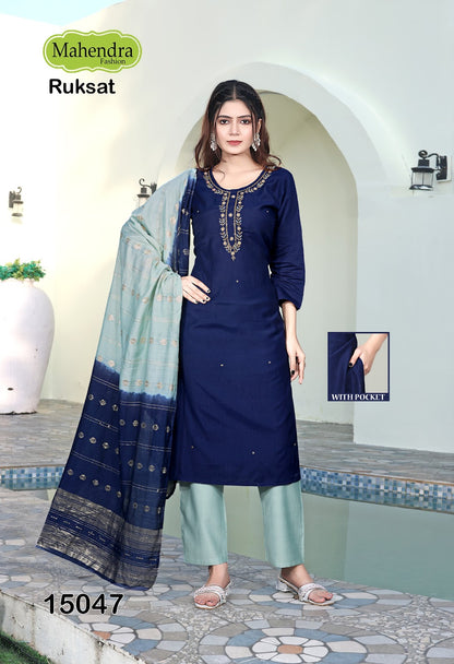Ruksat Vol 1 Mahendra Fashion Vatican Readymade Pant Style Suits Exporter Ahmedabad
