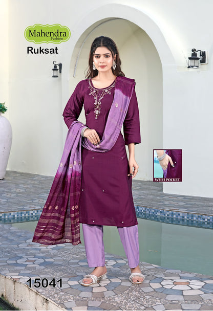 Ruksat Vol 1 Mahendra Fashion Vatican Readymade Pant Style Suits Exporter Ahmedabad