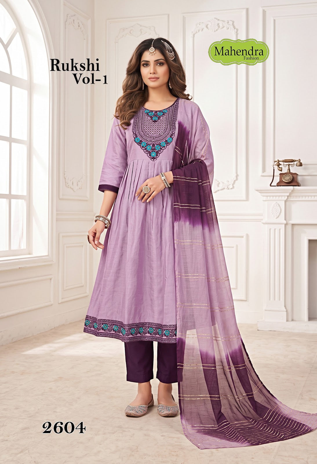 Rukshi Vol 1 Mahendra Fashion Vatican Readymade Anarkali Suits Wholesaler India