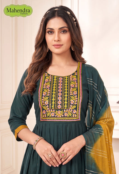 Rukshi Vol 1 Mahendra Fashion Vatican Readymade Anarkali Suits Wholesaler India