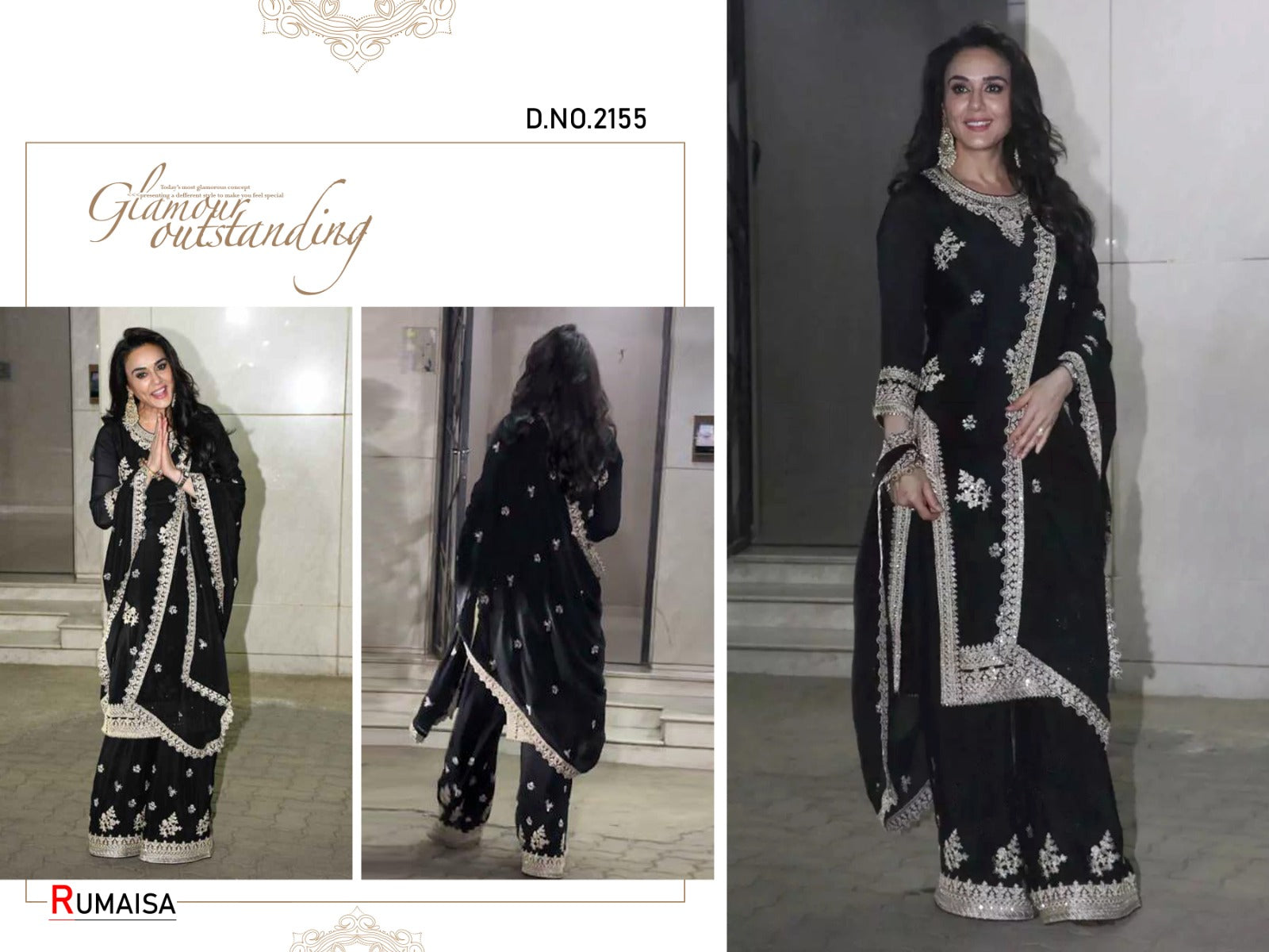 Rumaisa 2155 Afsana Georgette Readymade Plazzo Style Suits Wholesale