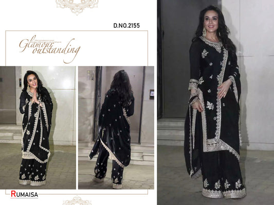 Rumaisa 2155 Afsana Georgette Readymade Plazzo Style Suits Wholesale