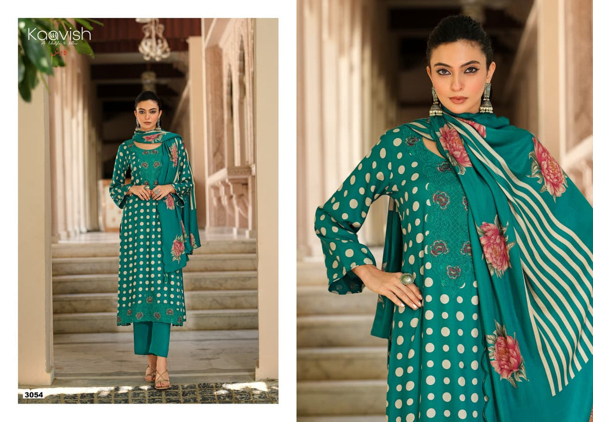 Rumaisha Kaavish Viscose Pashmina Suits Wholesaler India