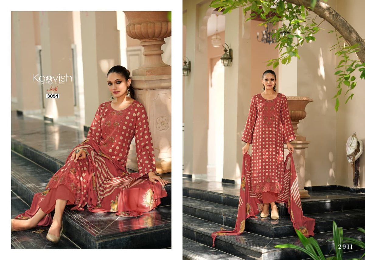 Rumaisha Kaavish Viscose Pashmina Suits Wholesaler India