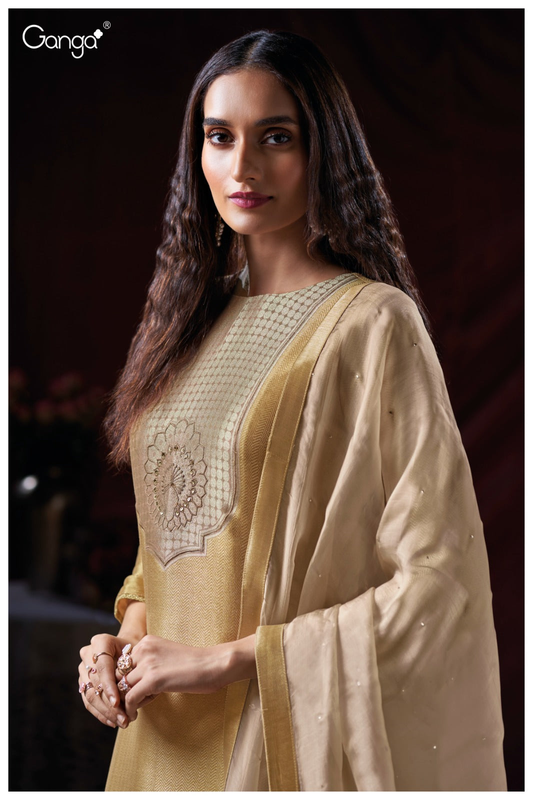 Rumeesa 3732 Ganga Premium Bemberg Plazzo Style Suits Exporter Ahmedabad