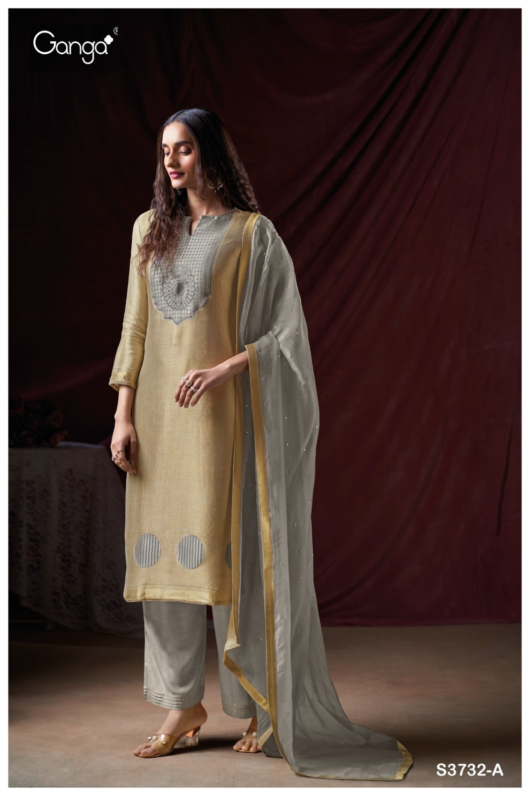 Rumeesa 3732 Ganga Premium Bemberg Plazzo Style Suits Exporter Ahmedabad