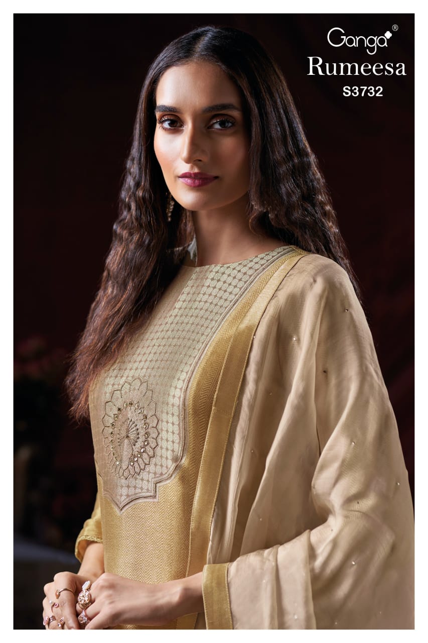 Rumeesa 3732 Ganga Premium Bemberg Plazzo Style Suits Exporter Ahmedabad