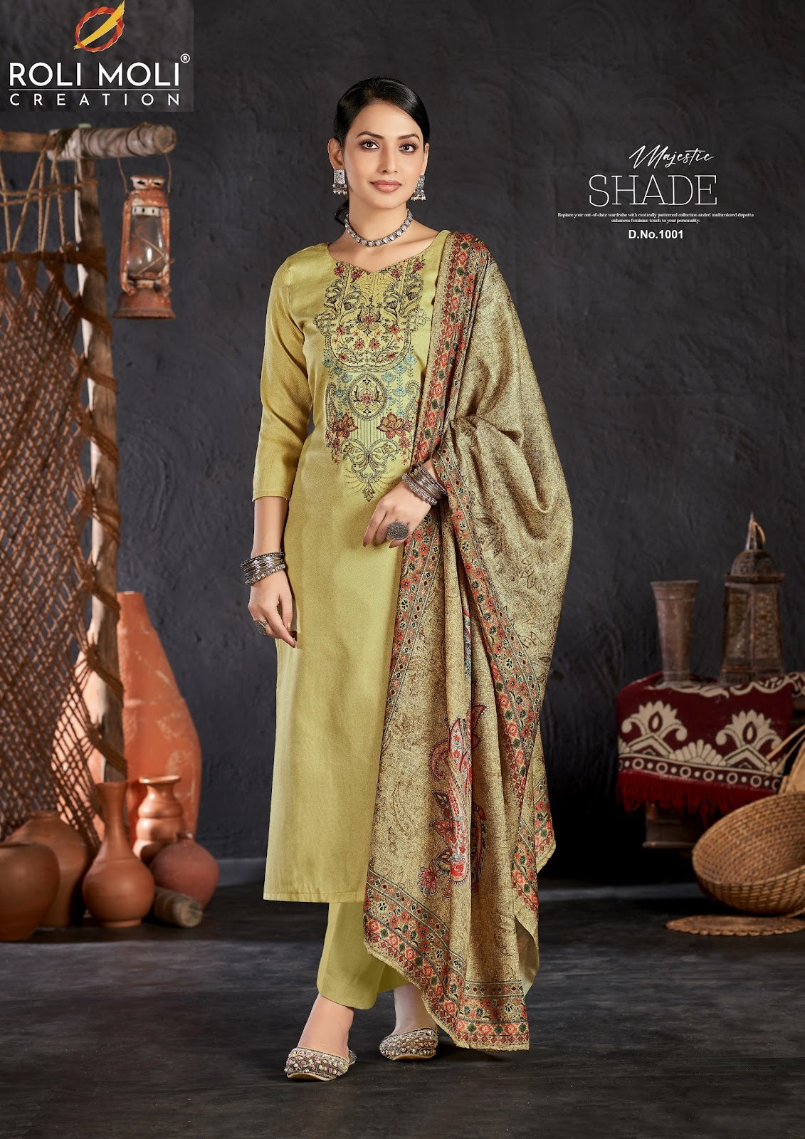 Rumeha Roli Moli Pashmina Suits Supplier Ahmedabad