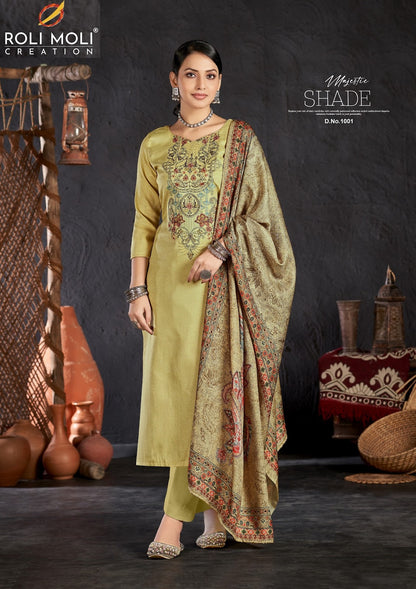 Rumeha Roli Moli Pashmina Suits Supplier Ahmedabad