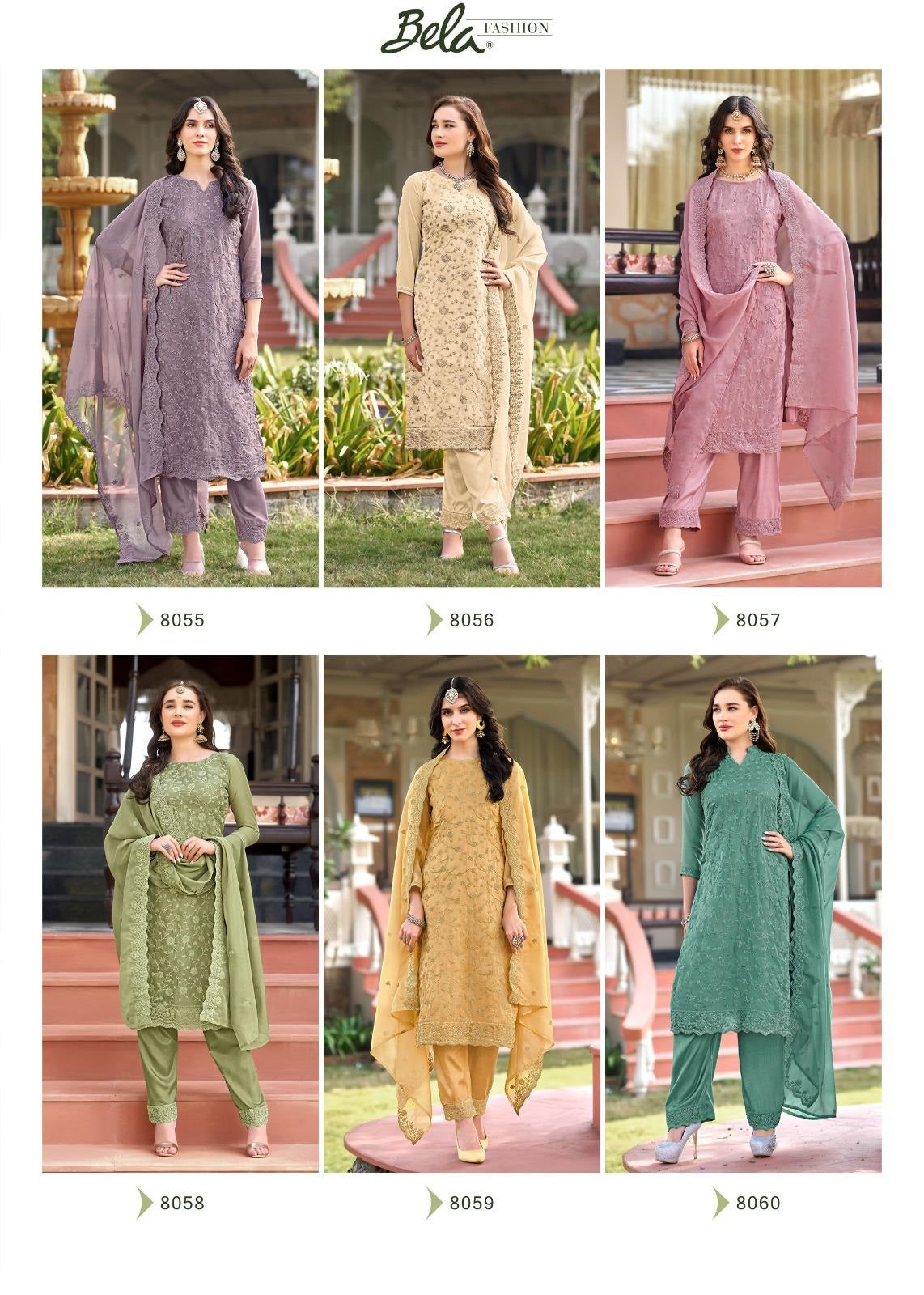 Rumi Bela Fashion Organza Pant Style Suits Exporter Gujarat