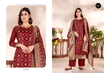Rumi Belliza Designer Studio Dola Silk Karachi Salwar Suits Exporter Ahmedabad