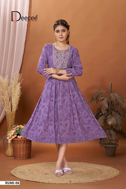 Rumi Deecee Roman Silk Anarkali Kurtis Manufacturer