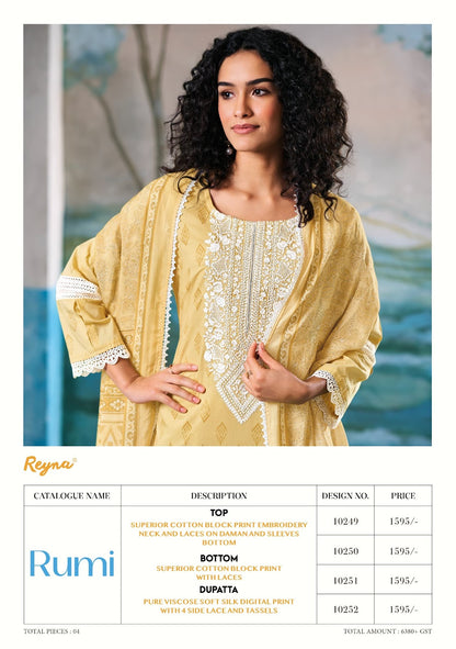 Rumi Reyna Cotton Pant Style Suits Supplier Gujarat