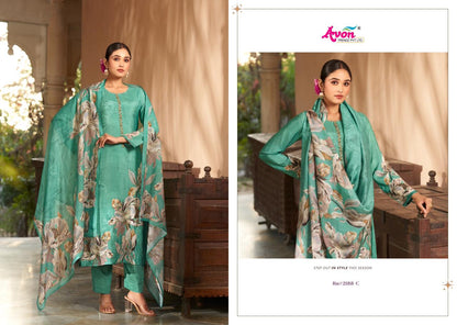 Rumi Vol 2 Avon Trendz Viscose Muslin Pant Style Suits Exporter Ahmedabad