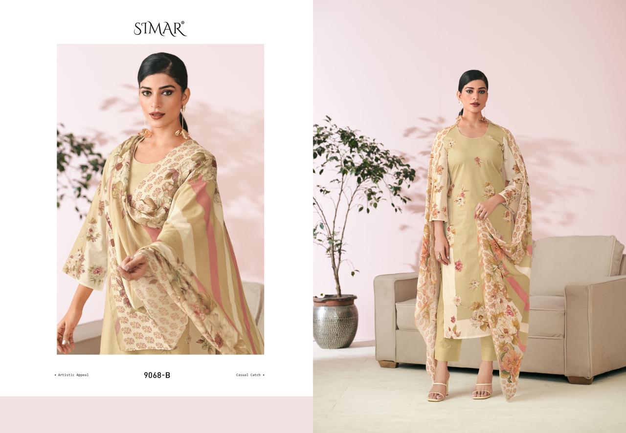 Rumsha Simar Lawn Cotton Pant Style Suits Manufacturer India