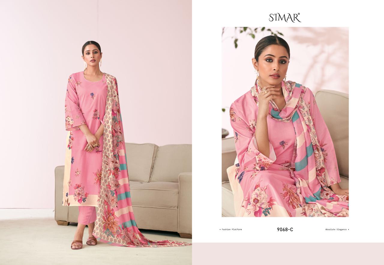 Rumsha Simar Lawn Cotton Pant Style Suits Manufacturer India