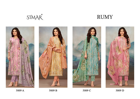 Rumy Simar Lawn Cotton Pant Style Suits Manufacturer Ahmedabad