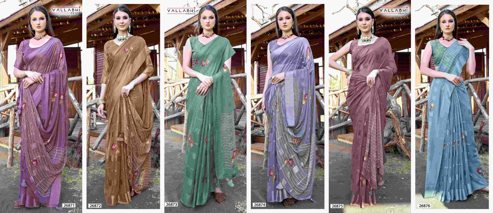 Rudrangi Vallabhi Prints Georgette Sarees