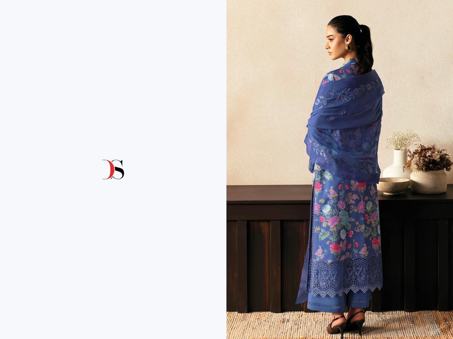 Rungrez Chikankari Deepsy Cotton Pakistani Patch Work Suits Exporter Gujarat