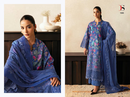 Rungrez Chikankari Deepsy Cotton Pakistani Patch Work Suits Exporter Gujarat