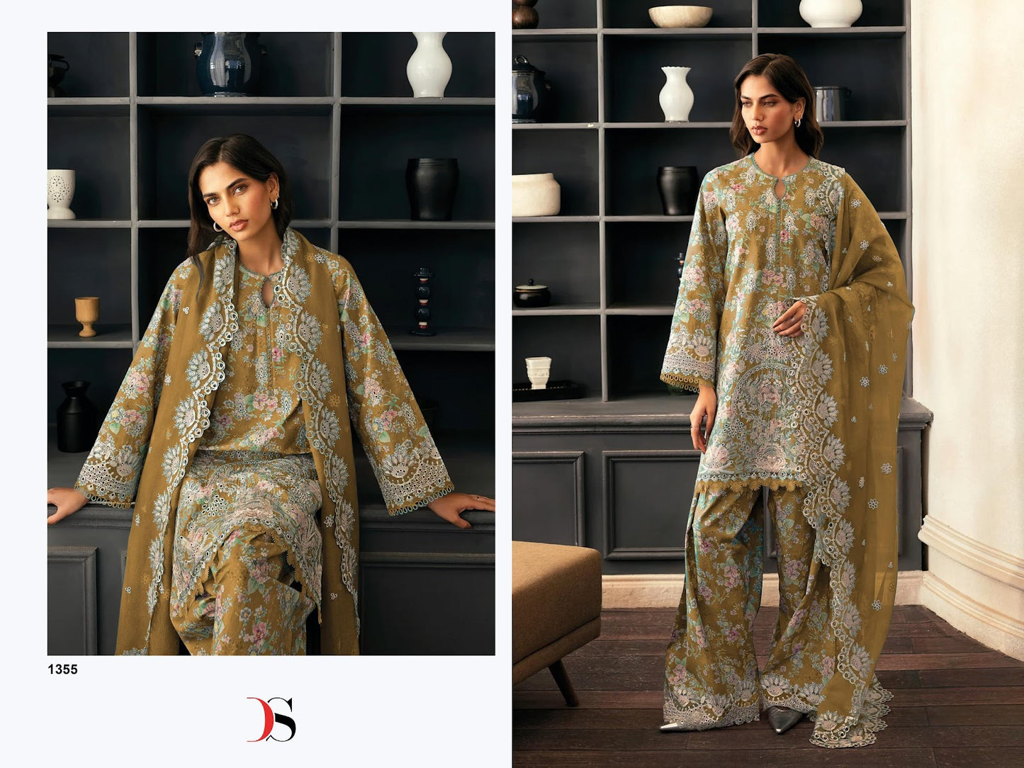 Rungrez Chikankari Deepsy Cotton Pakistani Patch Work Suits Exporter Gujarat