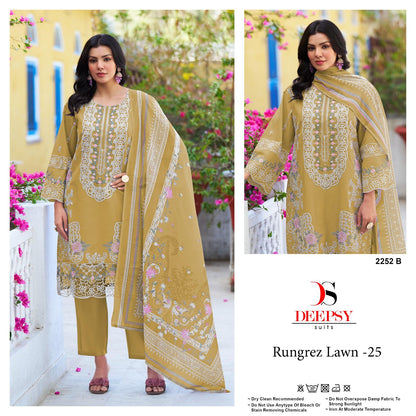 Rungrez Lawn 25 Deepsy Pure Cotton Pakistani Salwar Suits Manufacturer Gujarat
