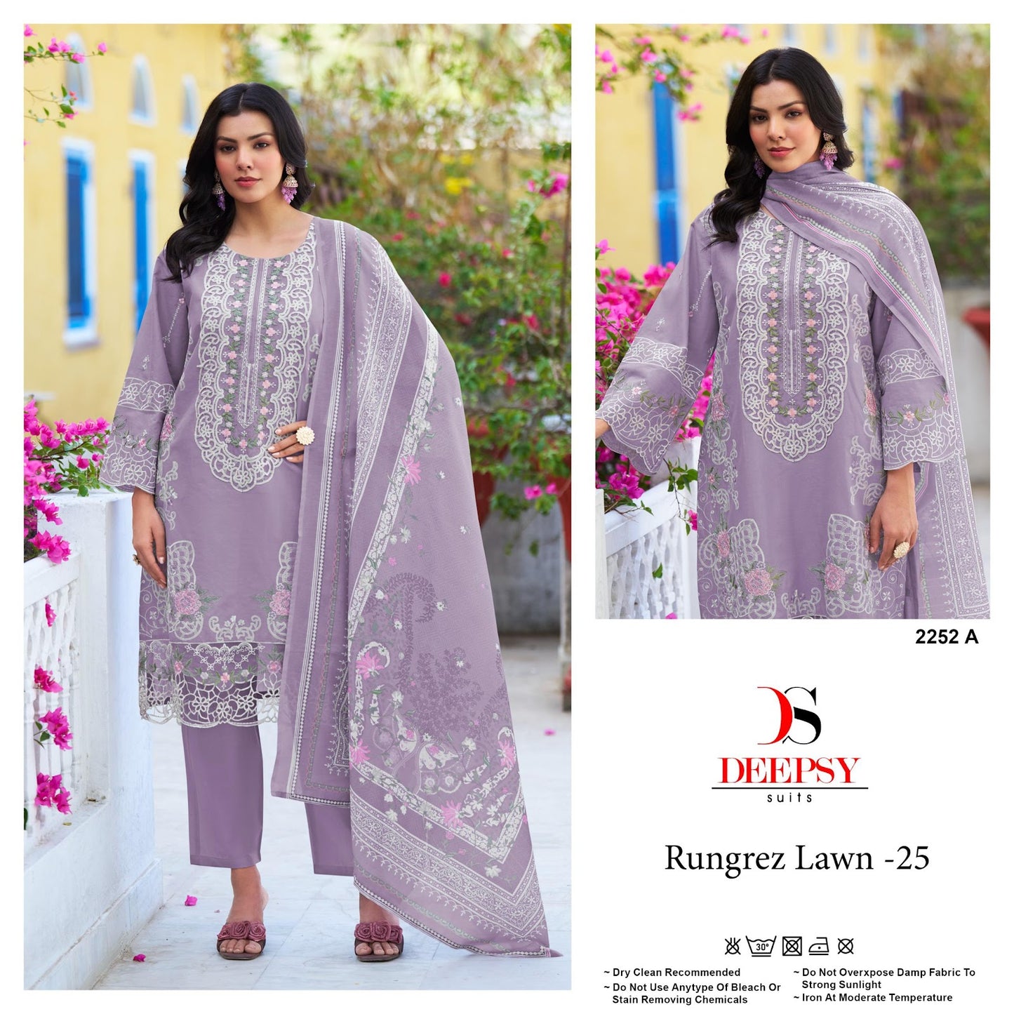 Rungrez Lawn 25 Deepsy Pure Cotton Pakistani Salwar Suits Manufacturer Gujarat