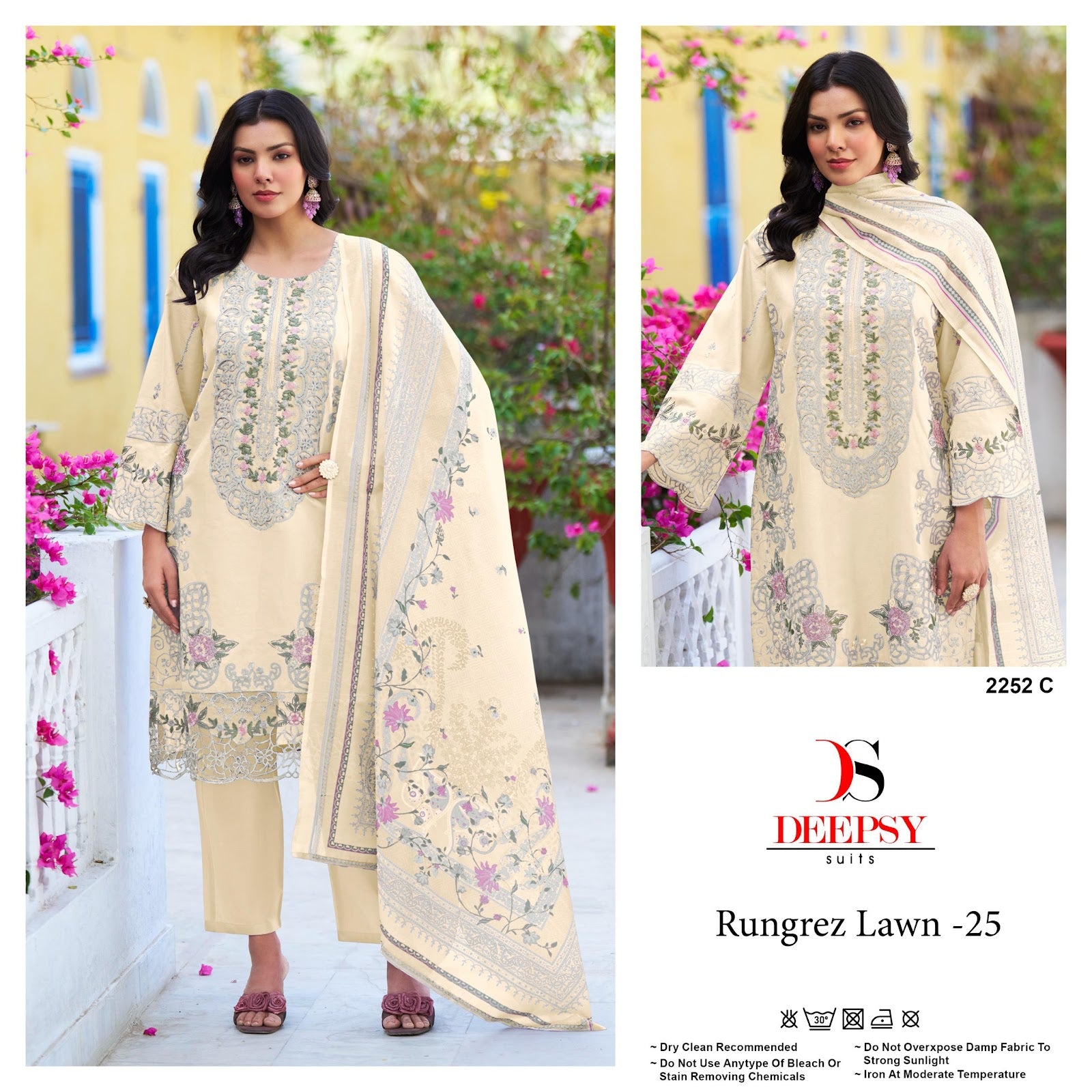 Rungrez Lawn 25 Deepsy Pure Cotton Pakistani Salwar Suits Manufacturer Gujarat