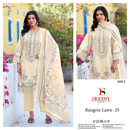 Rungrez Lawn 25 Deepsy Pure Cotton Pakistani Salwar Suits Manufacturer Gujarat