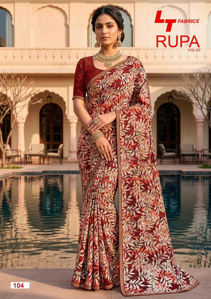 Rupa Vol 1 Lt Fabrics Dola Silk Sarees Supplier