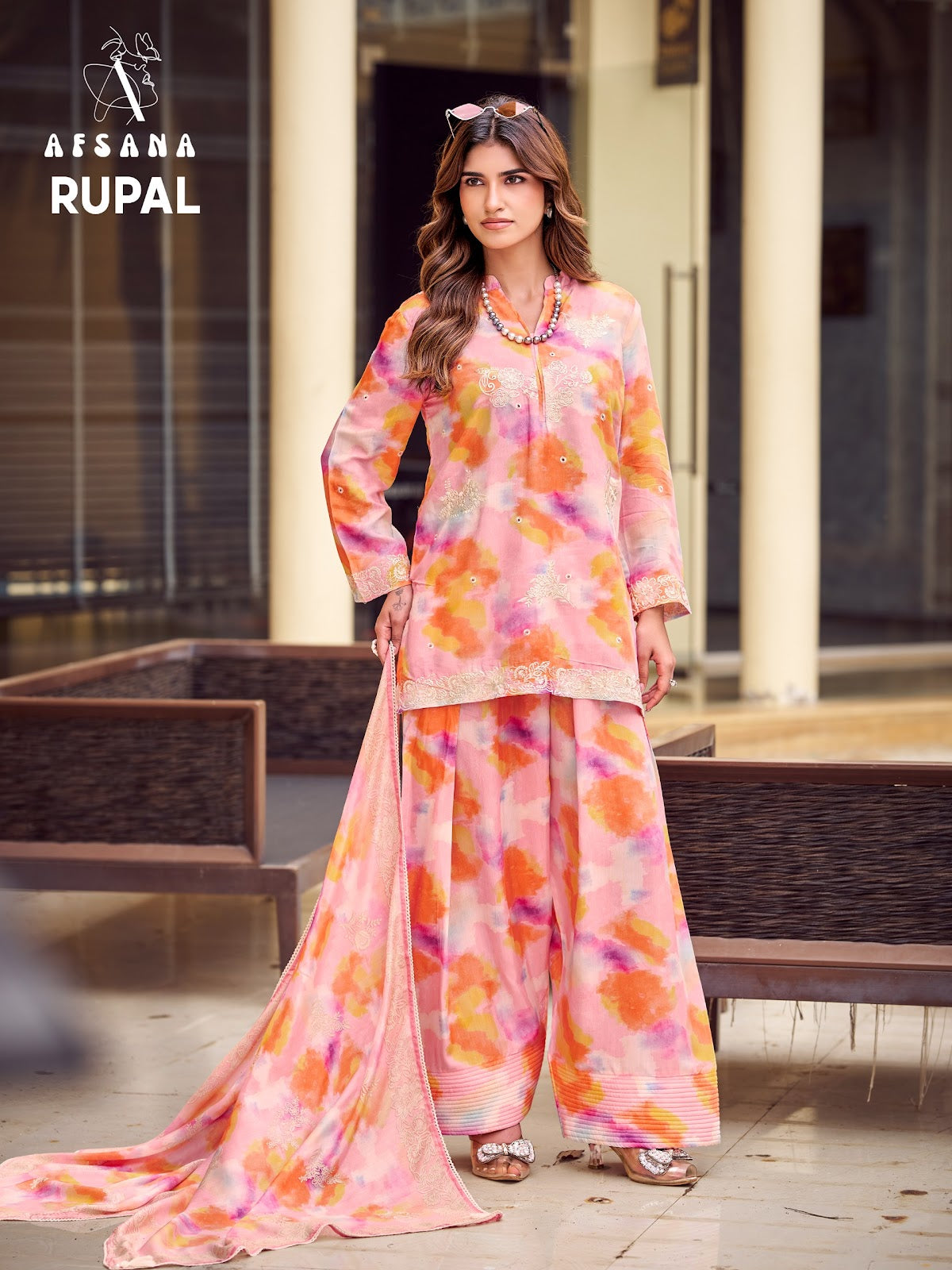 Rupal Afsana Bemberg Muslin Pakistani Readymade Suits Wholesale