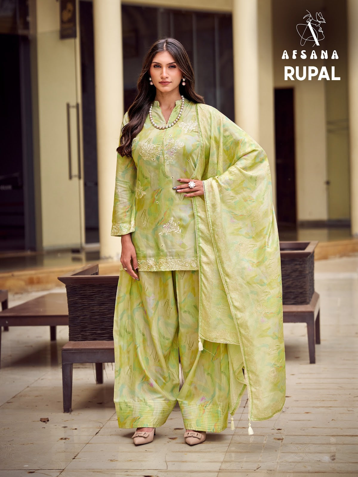 Rupal Afsana Bemberg Muslin Pakistani Readymade Suits Wholesale
