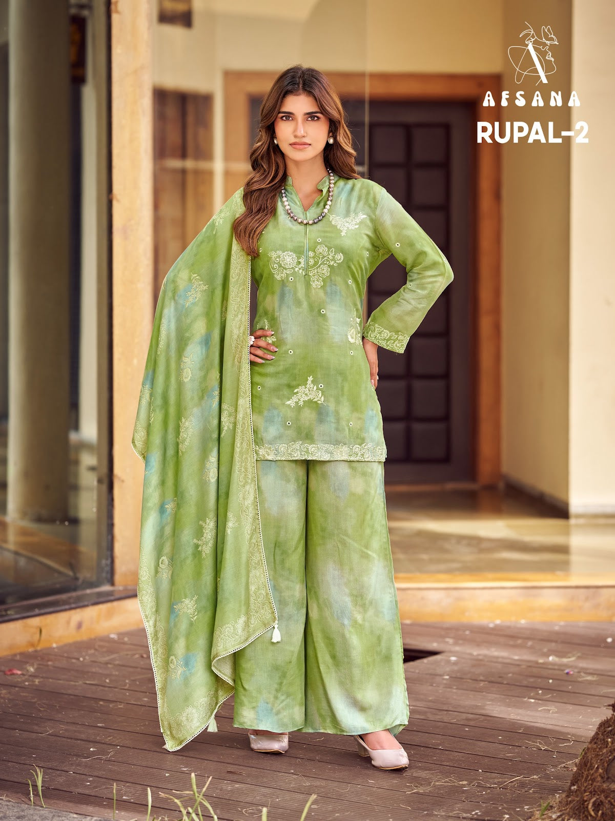 Rupal Afsana Bemberg Muslin Pakistani Readymade Suits Wholesale