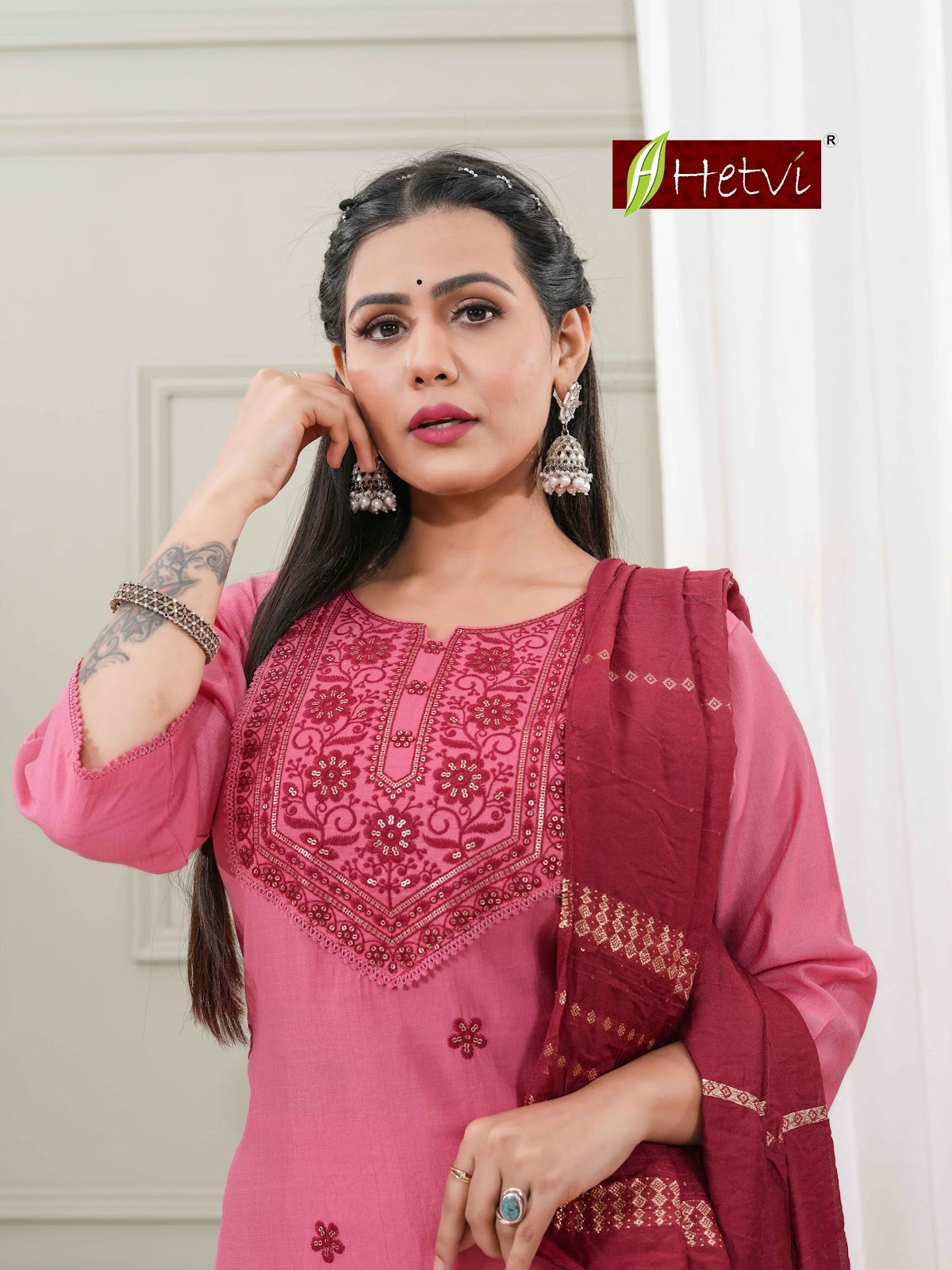 Rupali Hetvi Vertican Readymade Pant Style Suits Supplier Ahmedabad