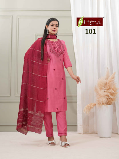 Rupali Hetvi Vertican Readymade Pant Style Suits Supplier Ahmedabad
