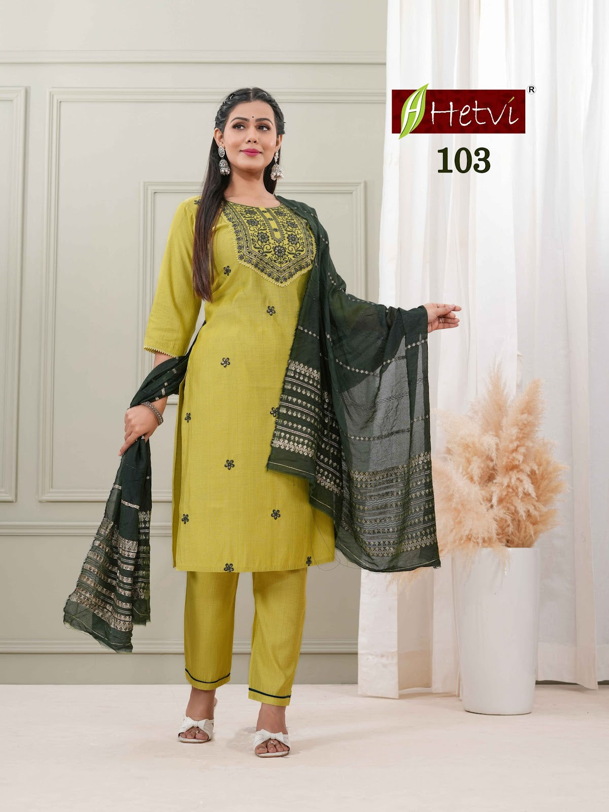 Rupali Hetvi Vertican Readymade Pant Style Suits Supplier Ahmedabad