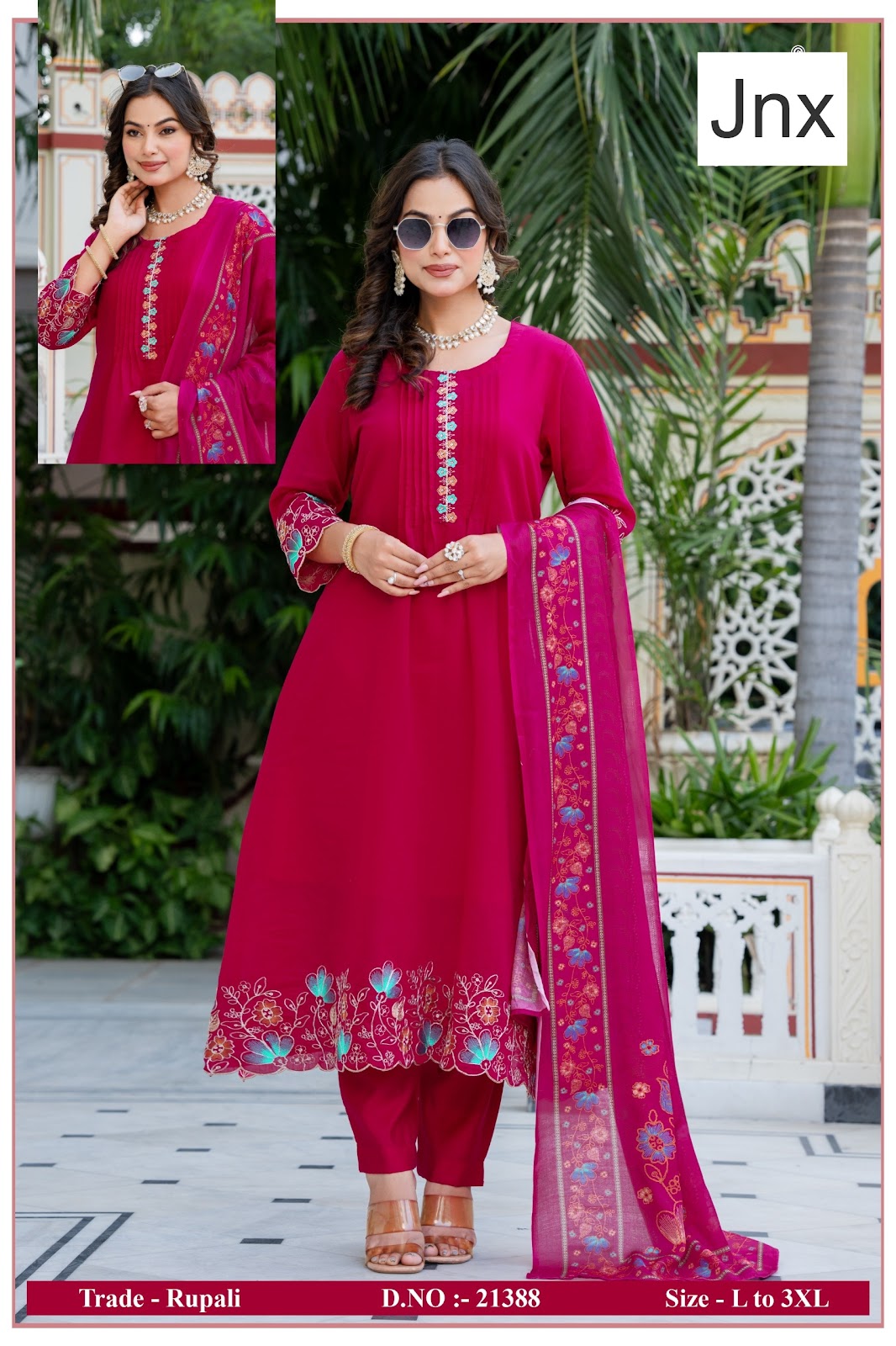 Rupali Jnx Readymade Anarkali Suits Wholesaler