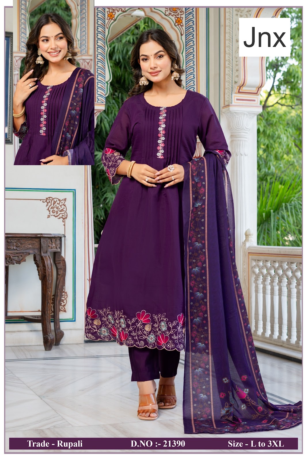 Rupali Jnx Readymade Anarkali Suits Wholesaler