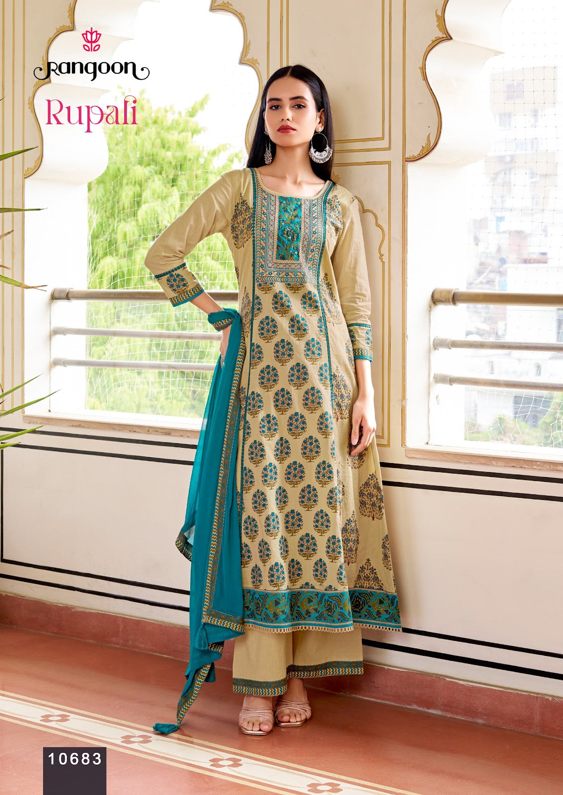 Rupali Rangoon Cotton Readymade Anarkali Suits Wholesaler India
