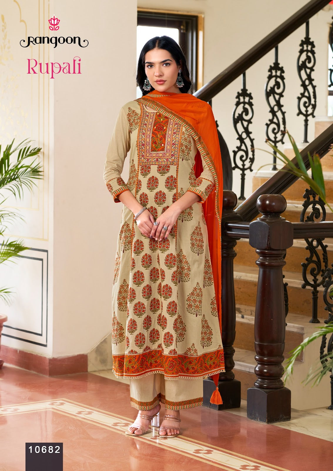 Rupali Rangoon Cotton Readymade Anarkali Suits Wholesaler India