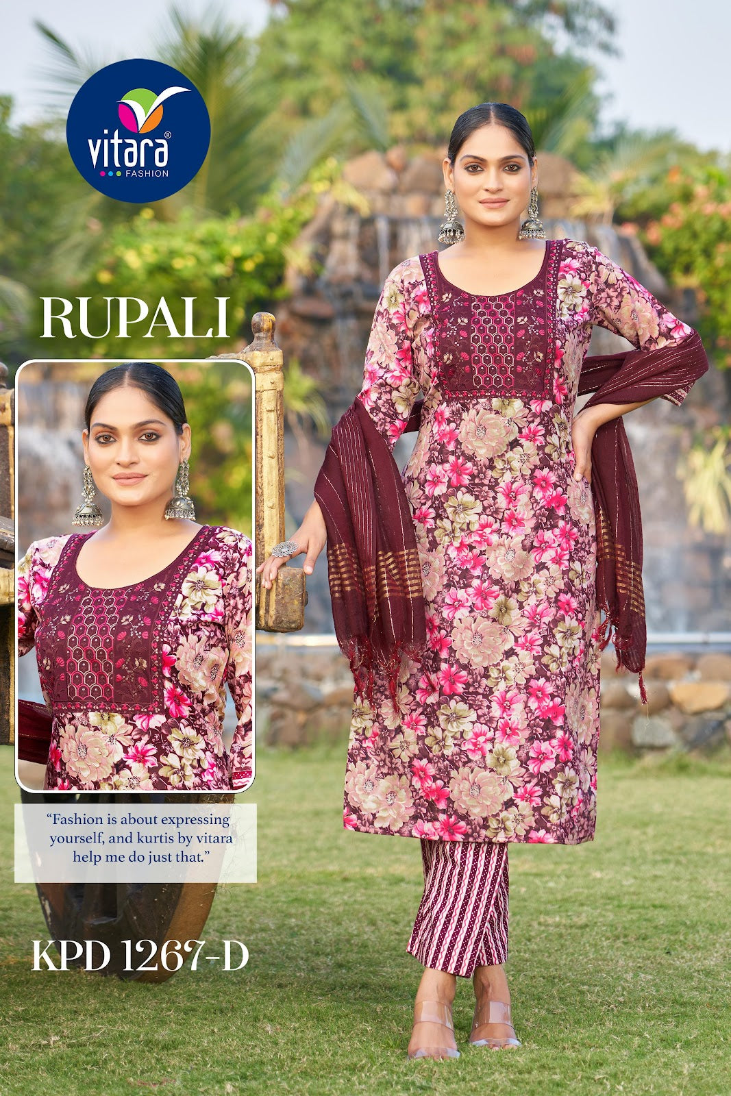 Rupali Vitara Cotton Readymade Pant Style Suits Wholesaler India